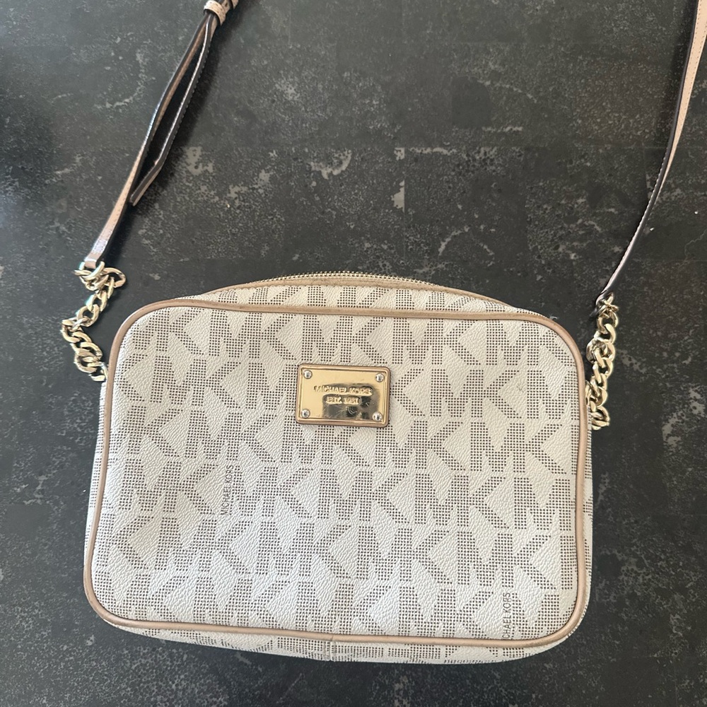 Michael Kors Beige Crossbody Bag